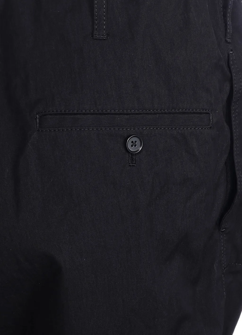 Cotton/Nylon Oxford String Pants With Fulled Wool Gauze Pockets
