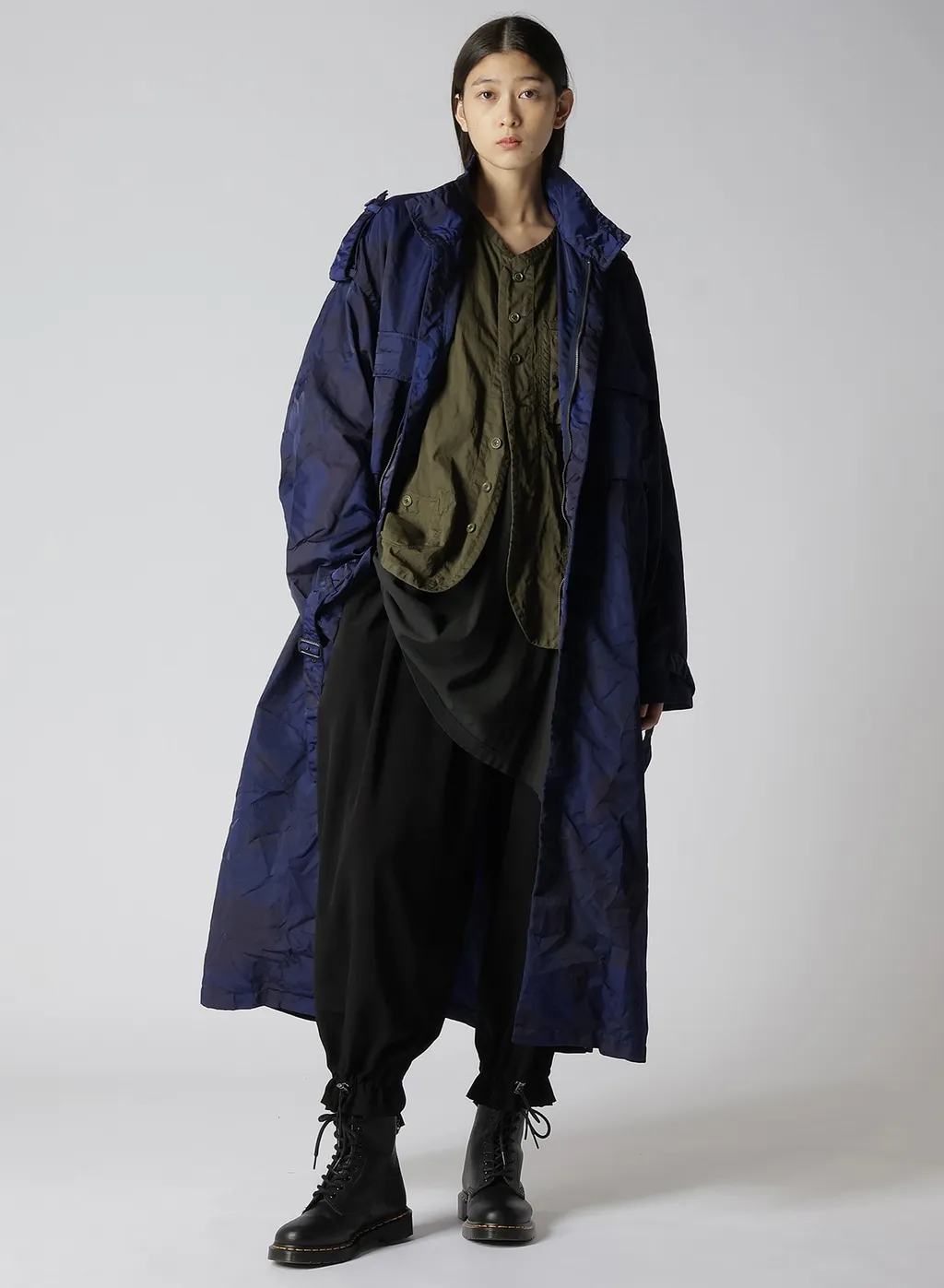 Speck Dyed Nylon Cross Military Dress Shirt