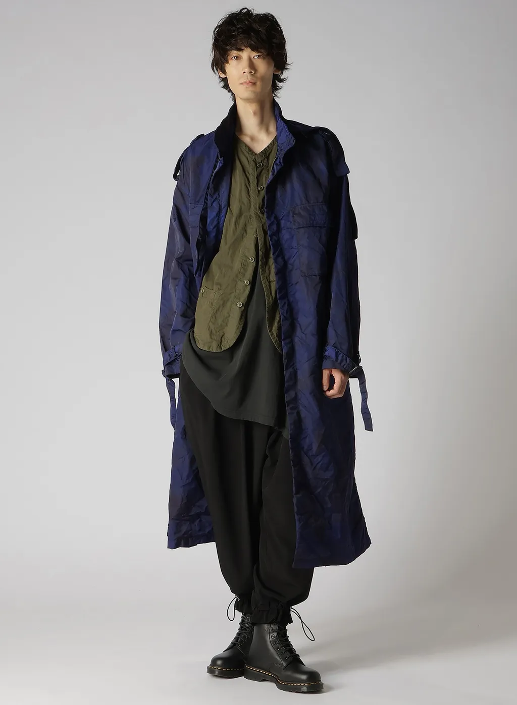 Speck Dyed Nylon Cross Military Dress Shirt