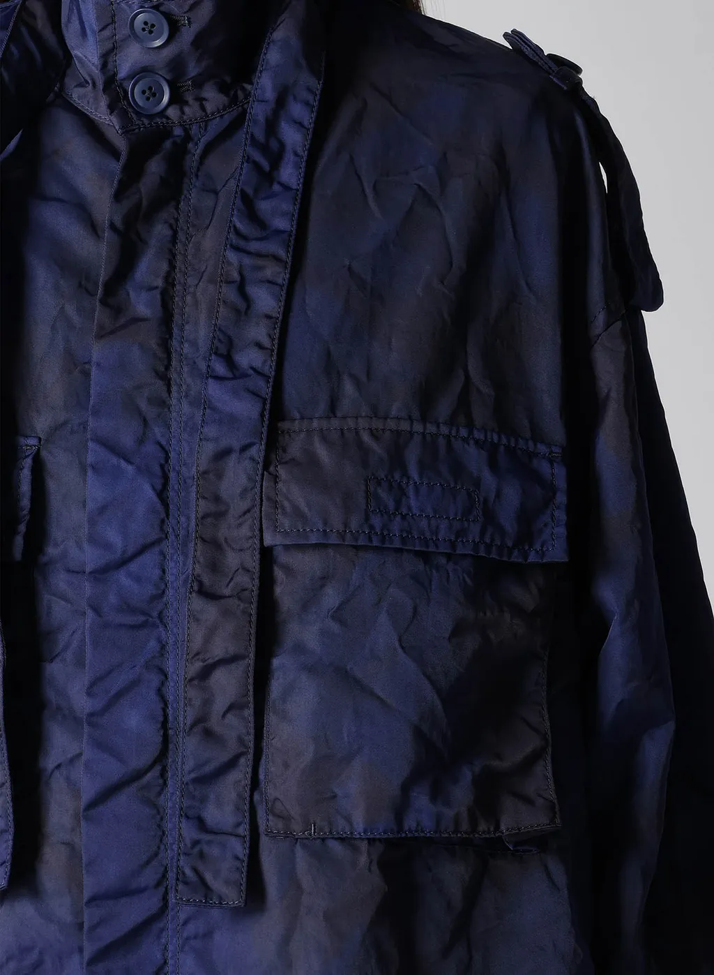 Speck Dyed Nylon Cross Military Dress Shirt