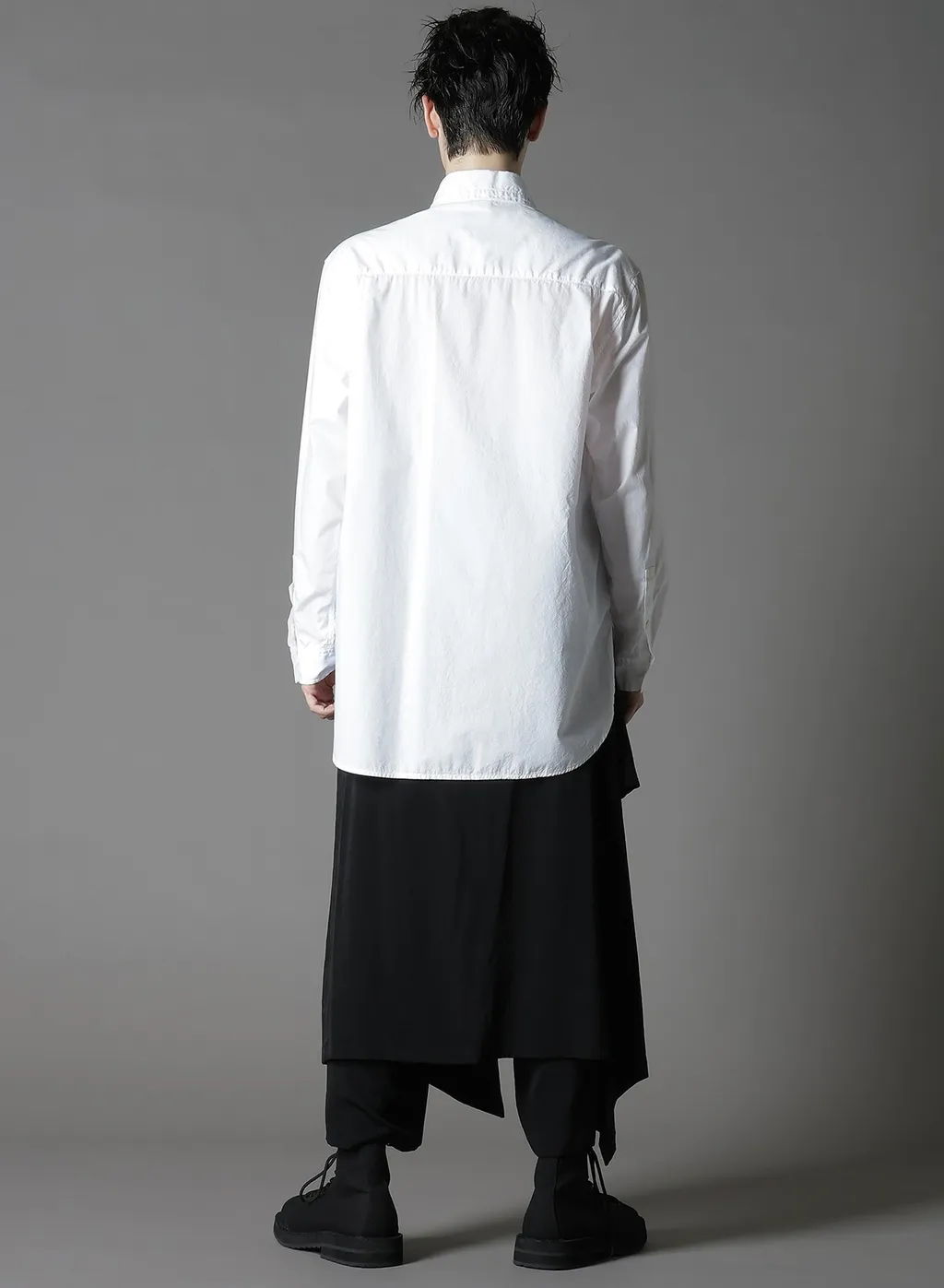 Cotton Broad + Stripe Switching Long Sleeve Shirts