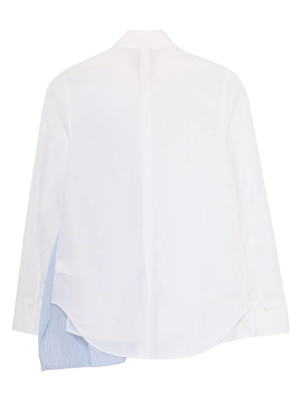 Cotton Broad + Stripe Switching Gather Shirts