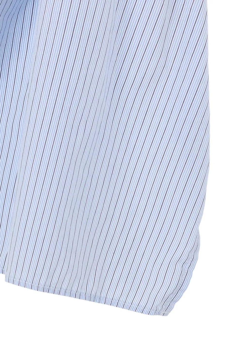 Cotton Broad + Stripe Switching Gather Shirts