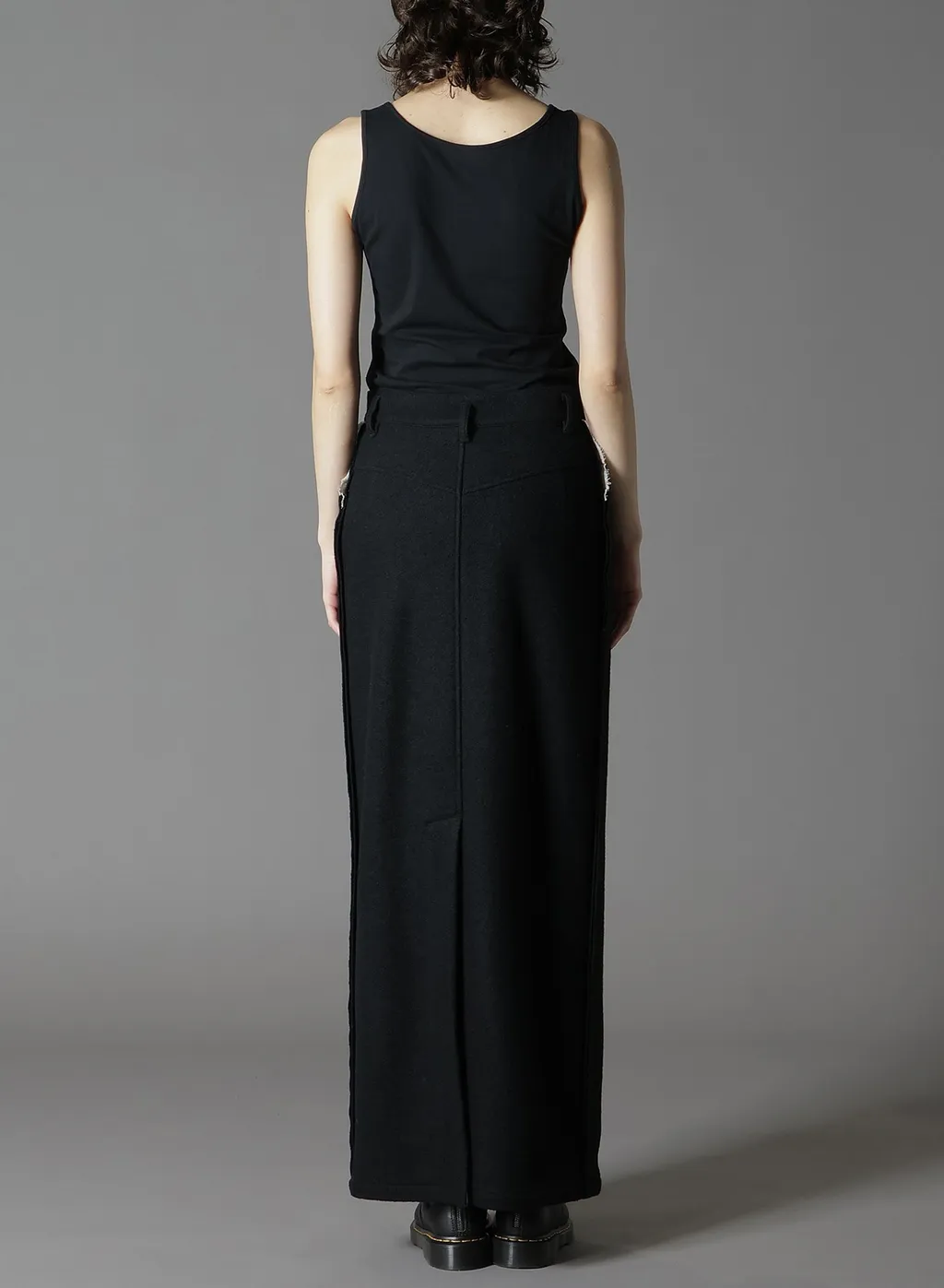 Wool Compressed Boucle Tight Skirts