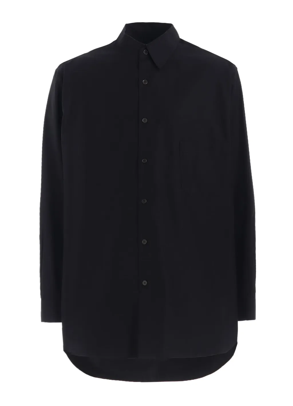 Cotton Broadcloth Collar Cut-Off Shirt
