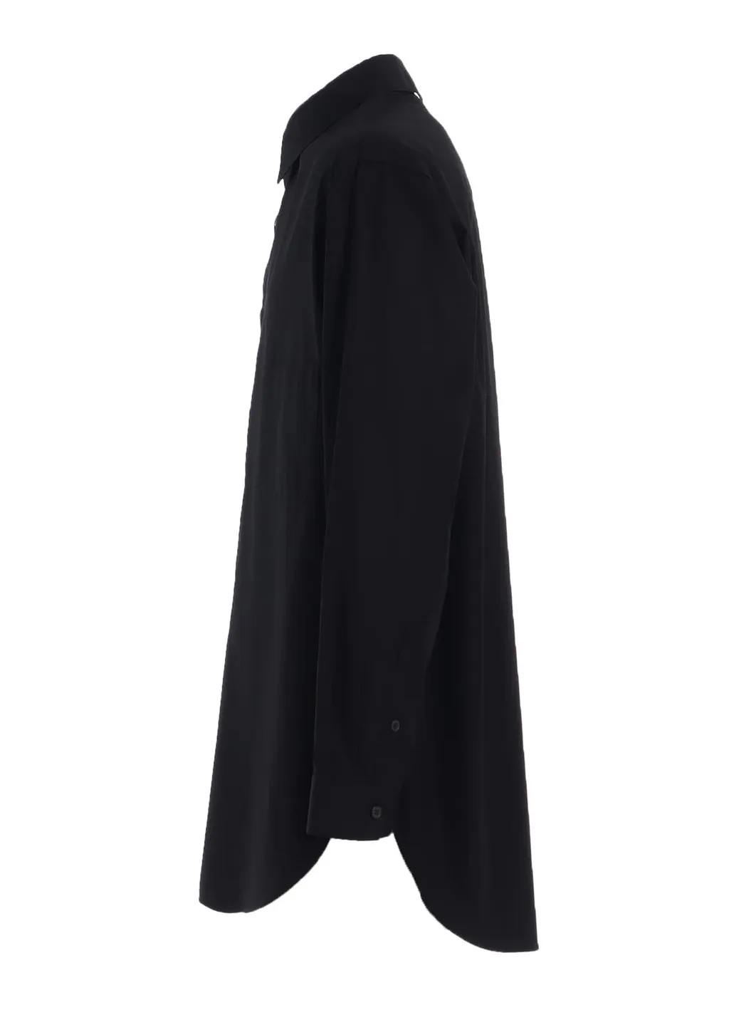 Cotton Broadcloth Collar Cut-Off Shirt