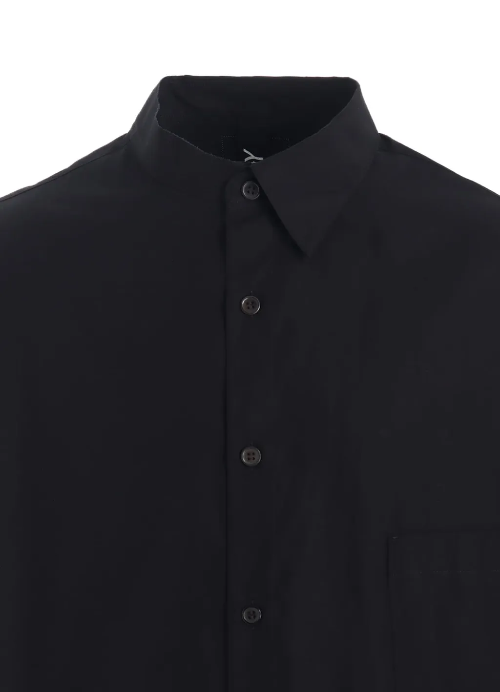 Cotton Broadcloth Collar Cut-Off Shirt