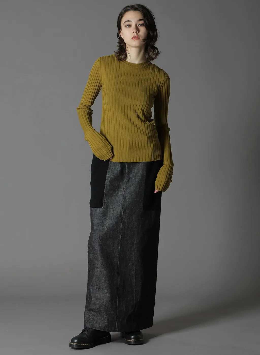 Merino Wool Rib Crew Neck Knitwear
