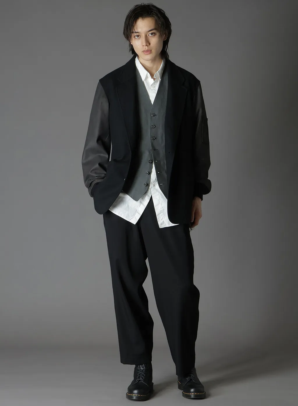 Cotton Zaza Cross Wa Zipper Pocket Vest