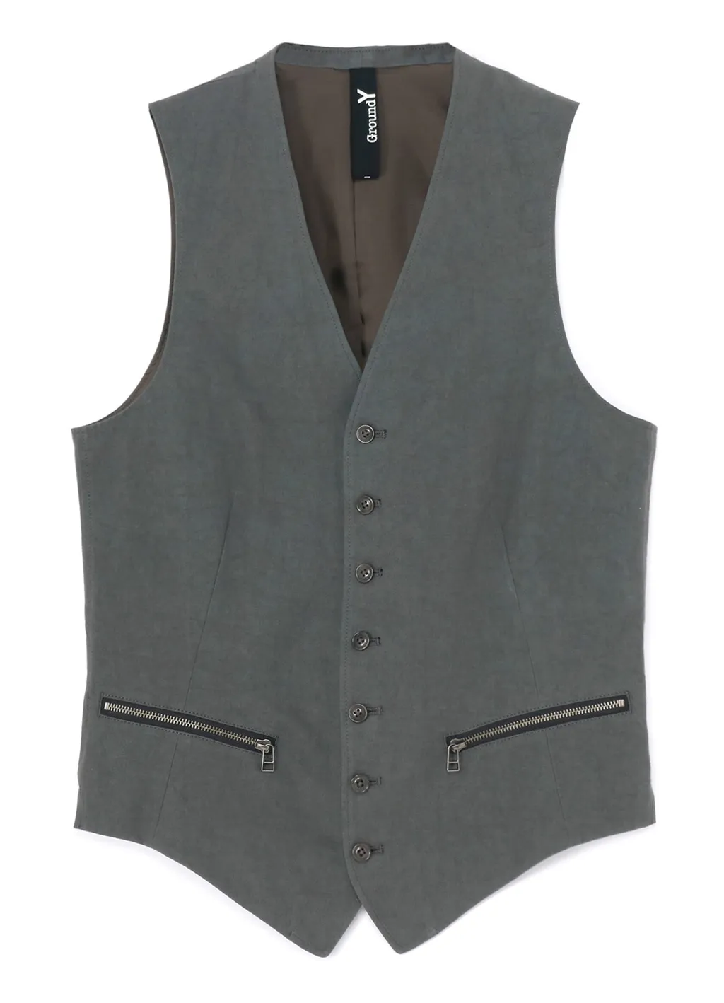 Cotton Zaza Cross Wa Zipper Pocket Vest
