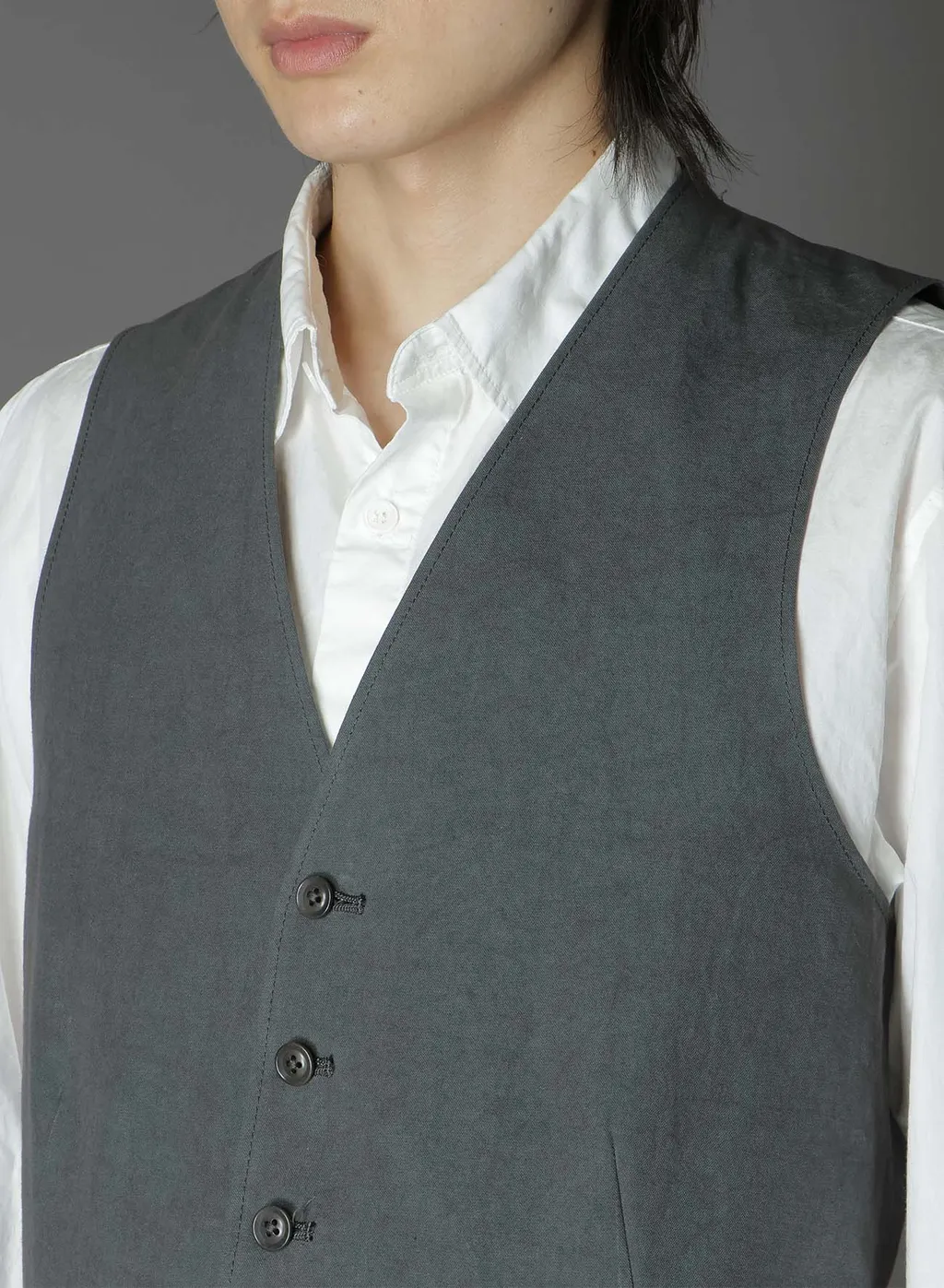 Cotton Zaza Cross Wa Zipper Pocket Vest