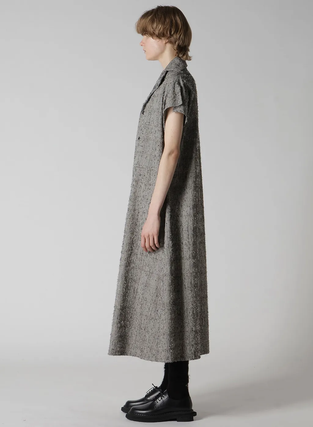 Needle-Punched French Sleeve Dress