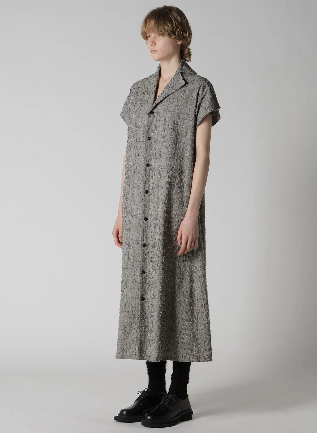 Needle-Punched French Sleeve Dress