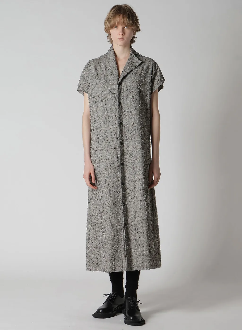 Needle-Punched French Sleeve Dress