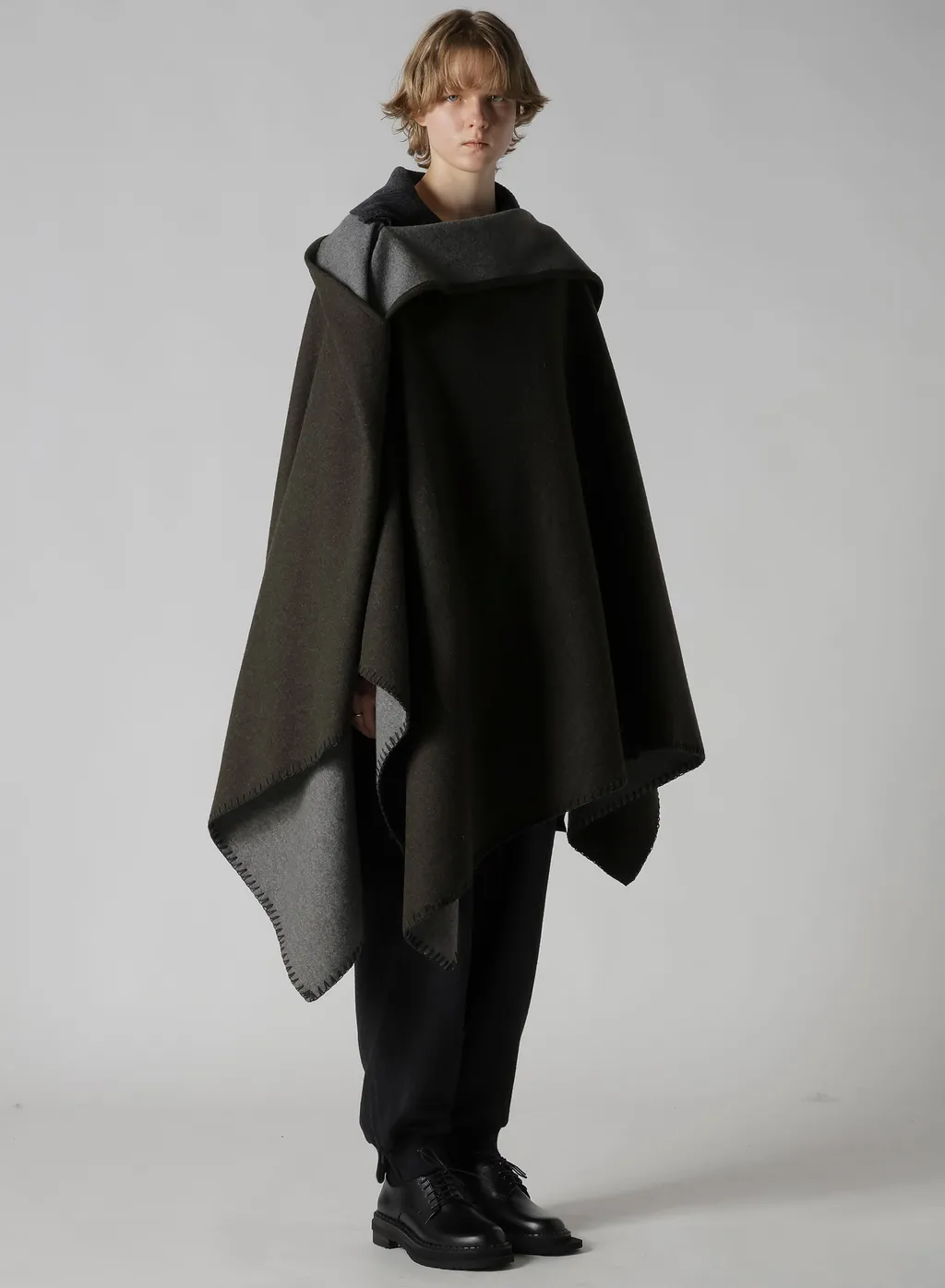 W/Ny Herringbone Rib Hem Pants