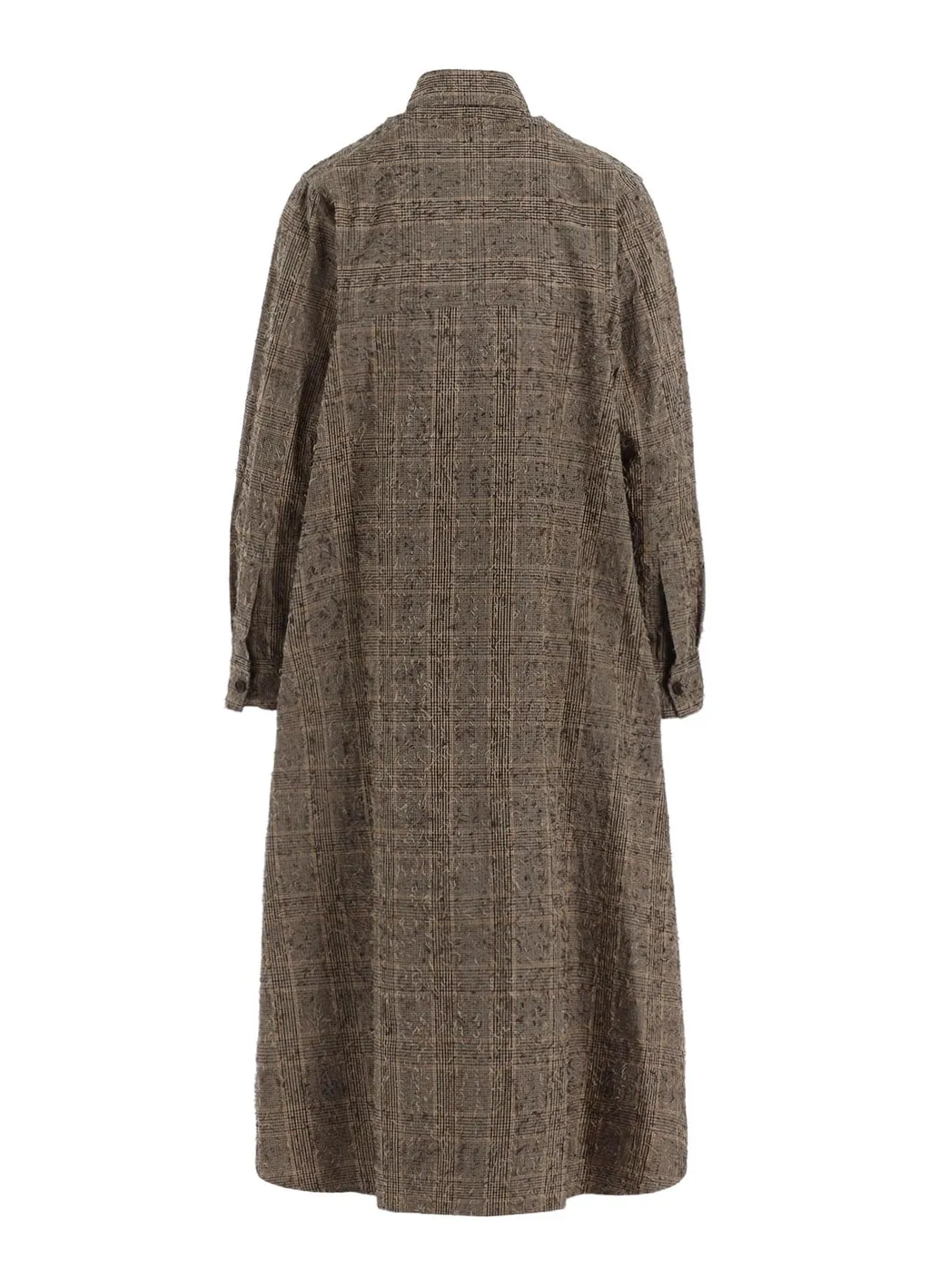 Needle-Punched Military Long Dress