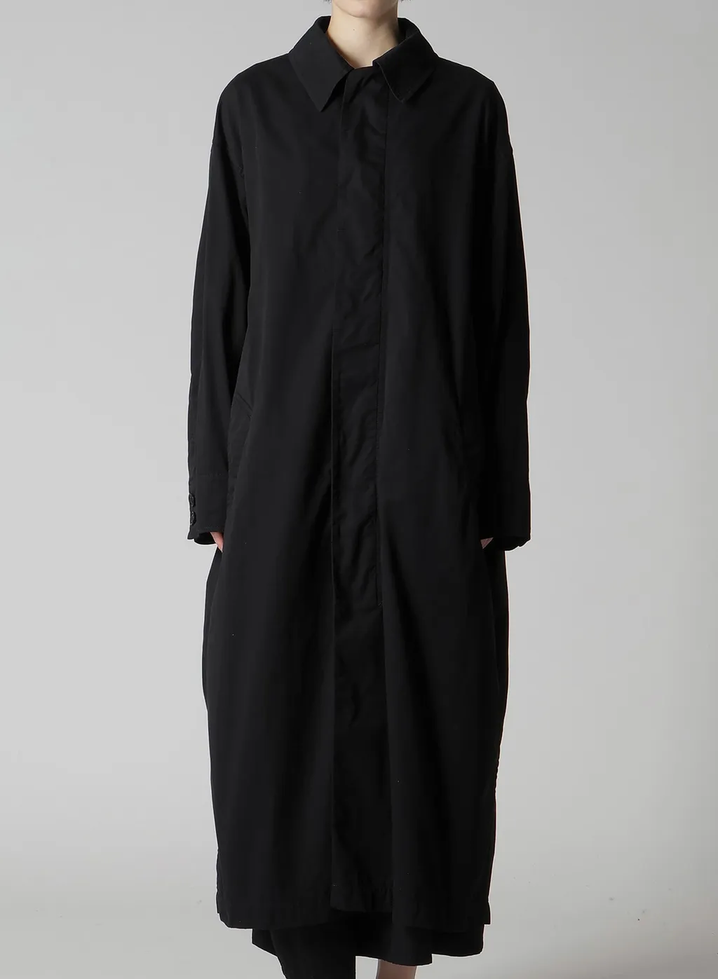 Cotton Twill Garment Dye Turn Over Collar Coat