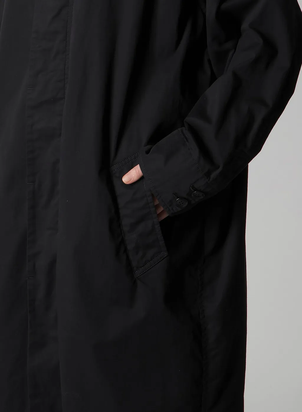 Cotton Twill Garment Dye Turn Over Collar Coat