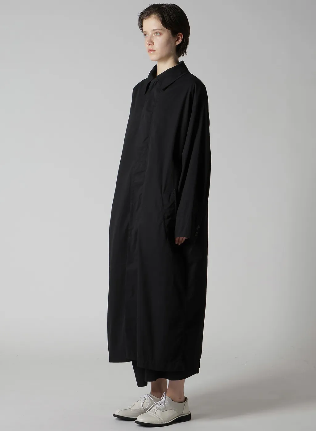 Cotton Twill Garment Dye Turn Over Collar Coat