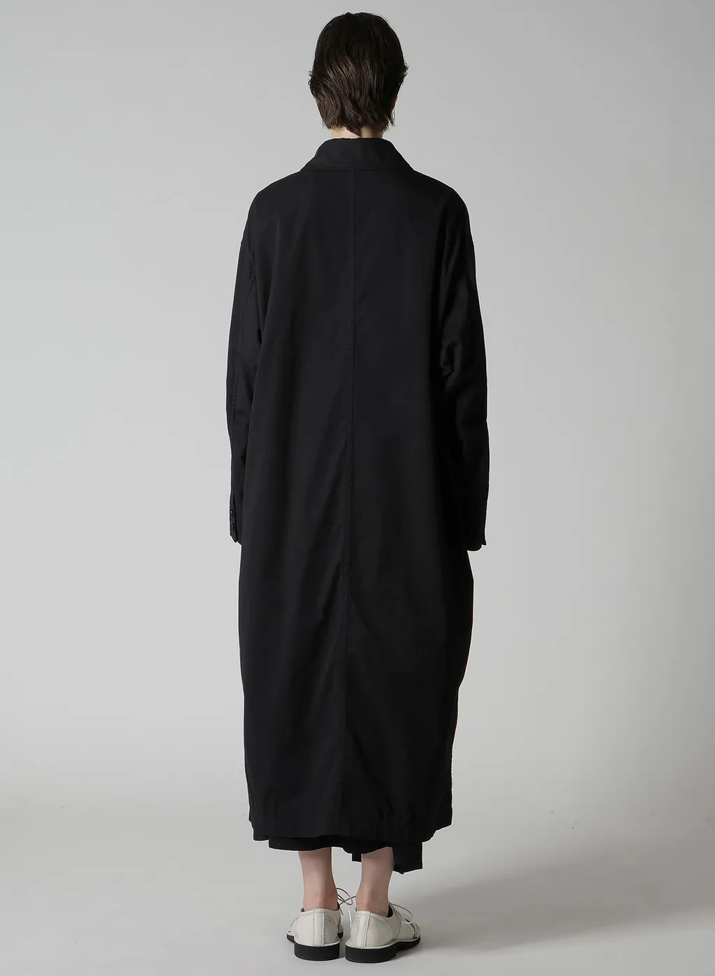 Cotton Twill Garment Dye Turn Over Collar Coat