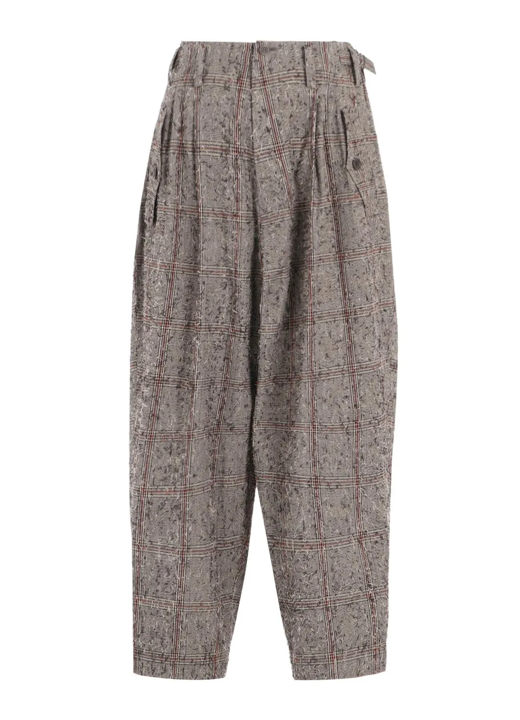 Needle-Punched Double Tuck Wide Pants