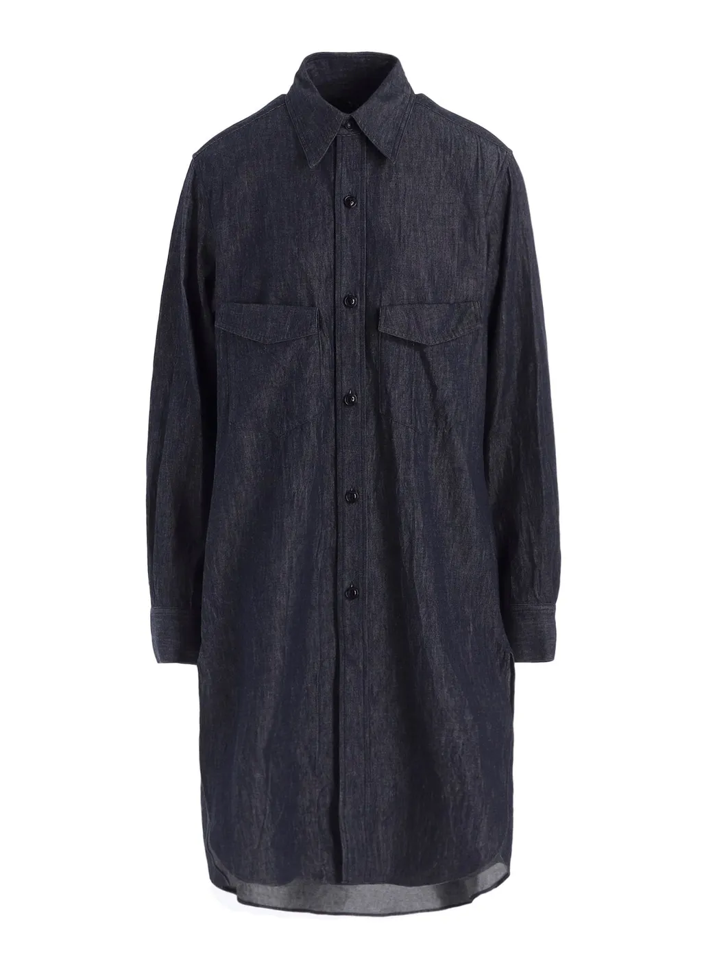 6Oz Denim Garment Finish Military Shirt Dress