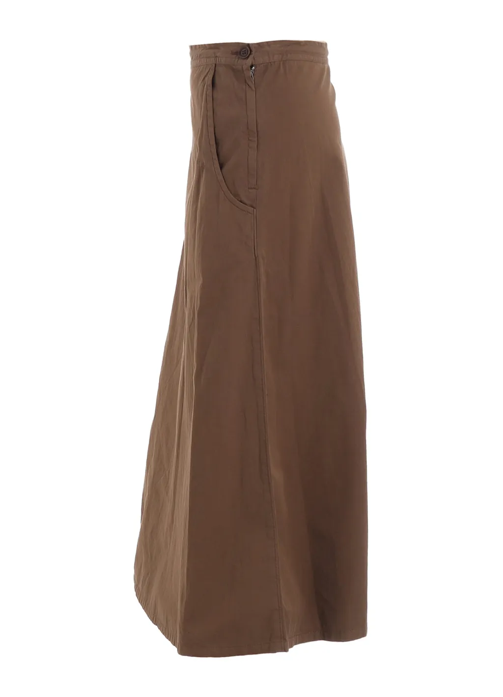 Cotton Twill Garment Dye Right Big Belt Skirt