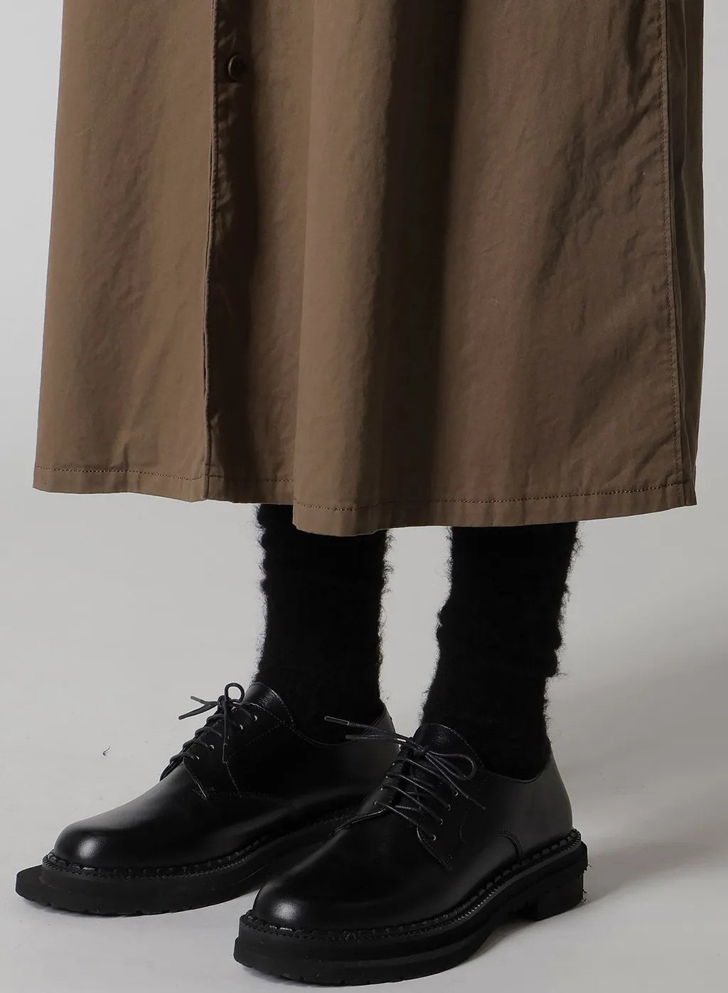 Cotton Twill Garment Dye French Sleeve Dress