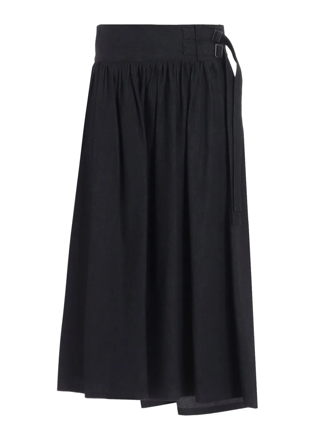 6Oz Denim Garmentfinish Asymmtric Gather Skirt