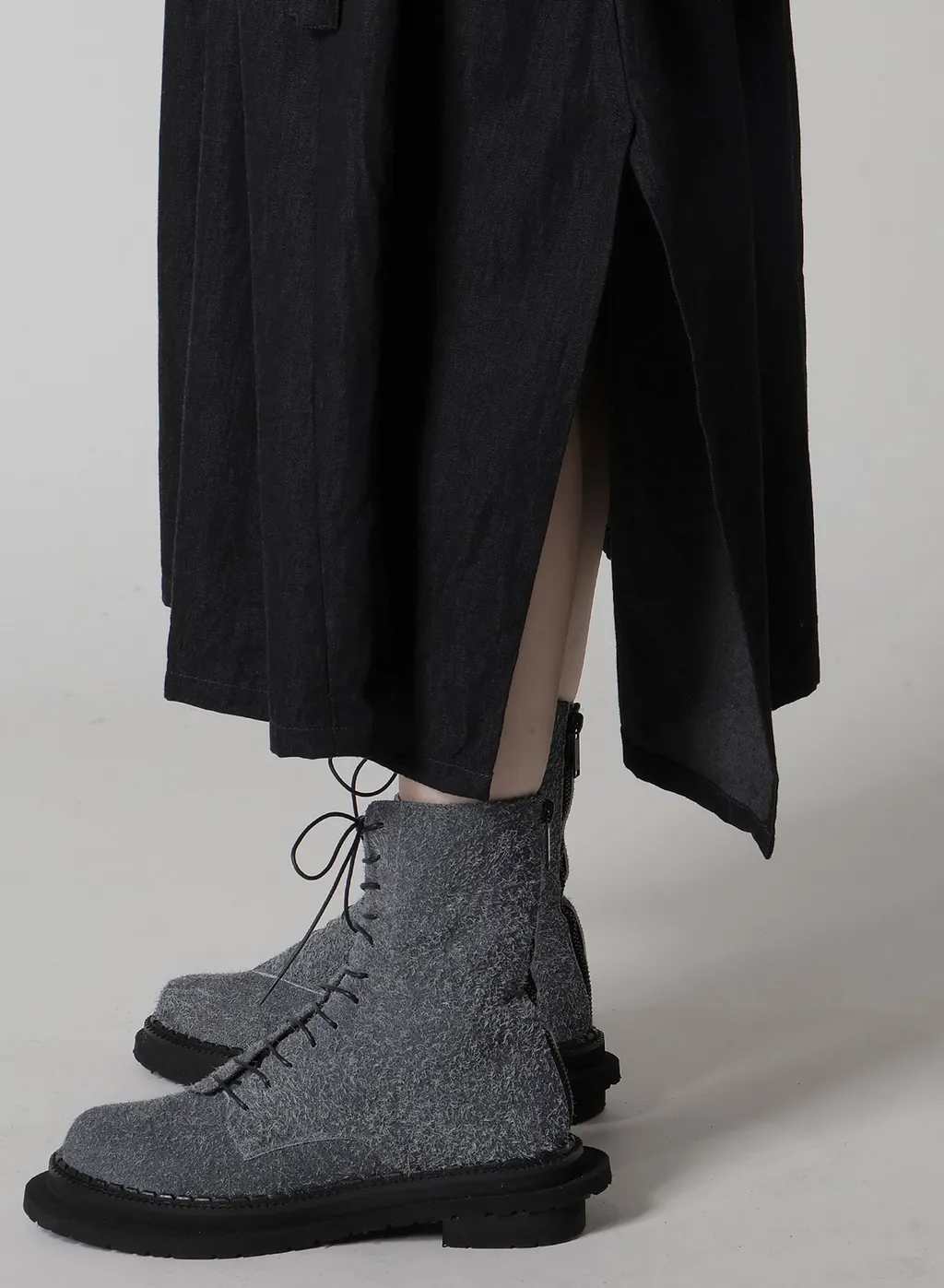 6Oz Denim Garmentfinish Asymmtric Gather Skirt