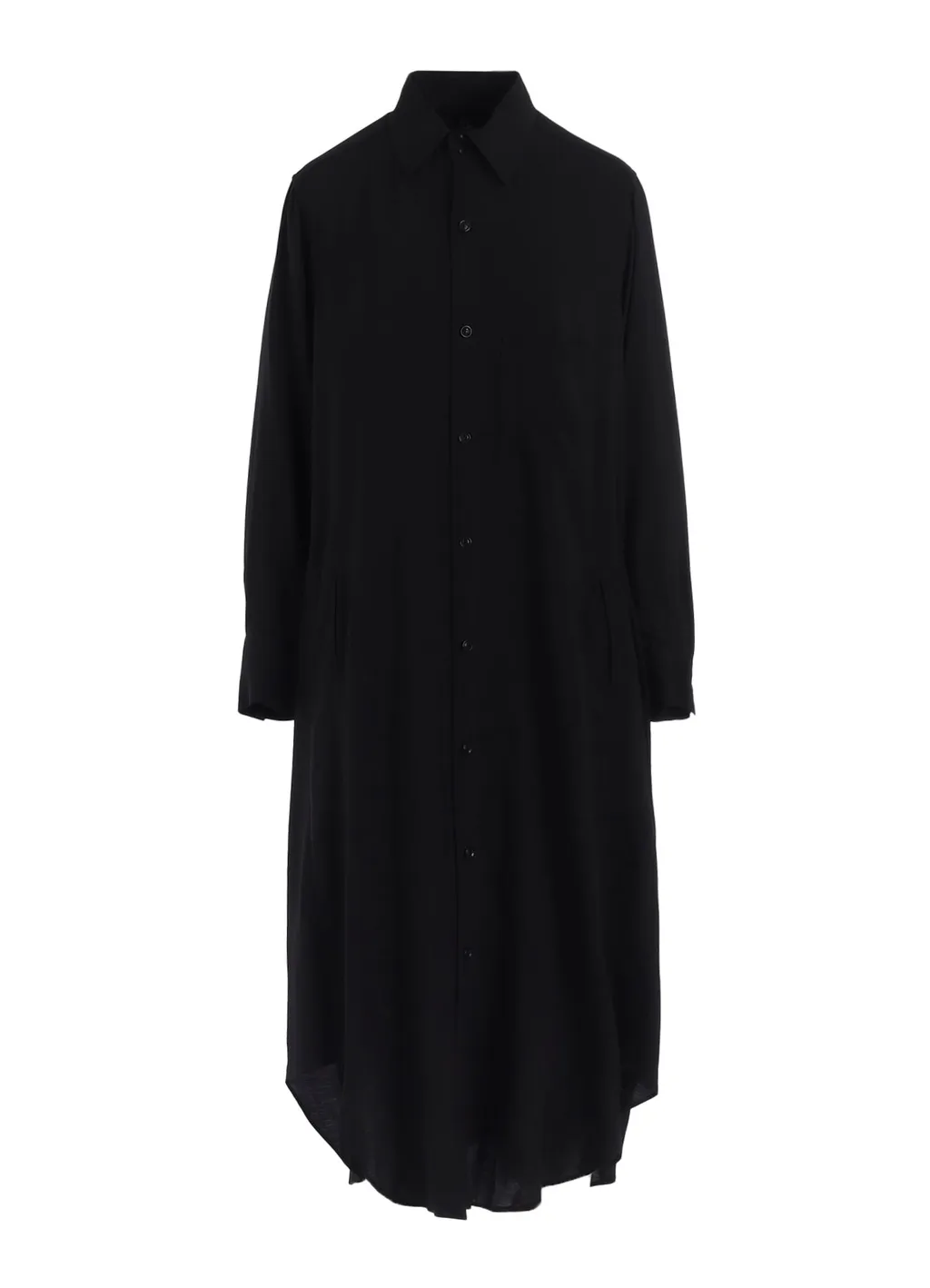 Hard-Twist Serge Cloth Placket Dress