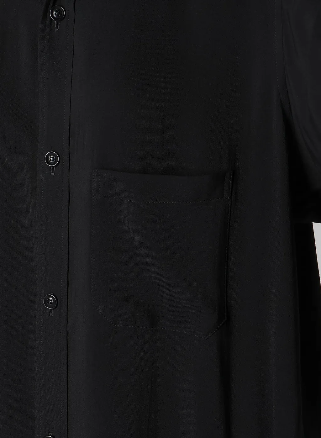 Hard-Twist Serge Cloth Placket Dress