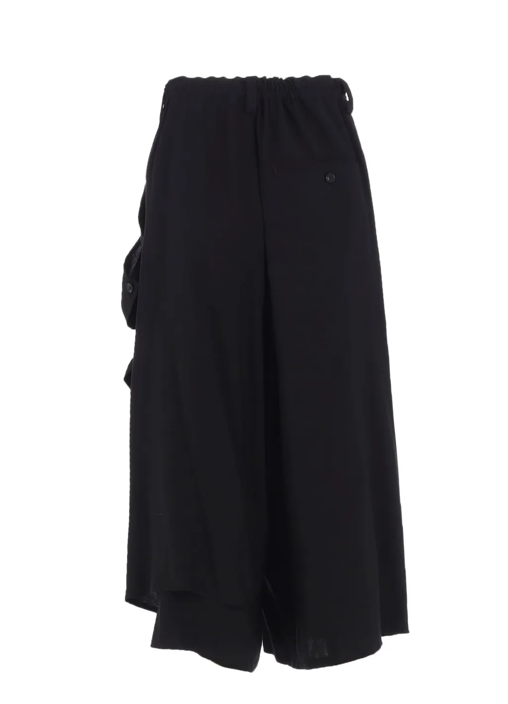 Hard-Twist Serge Left Double Button Open Pants