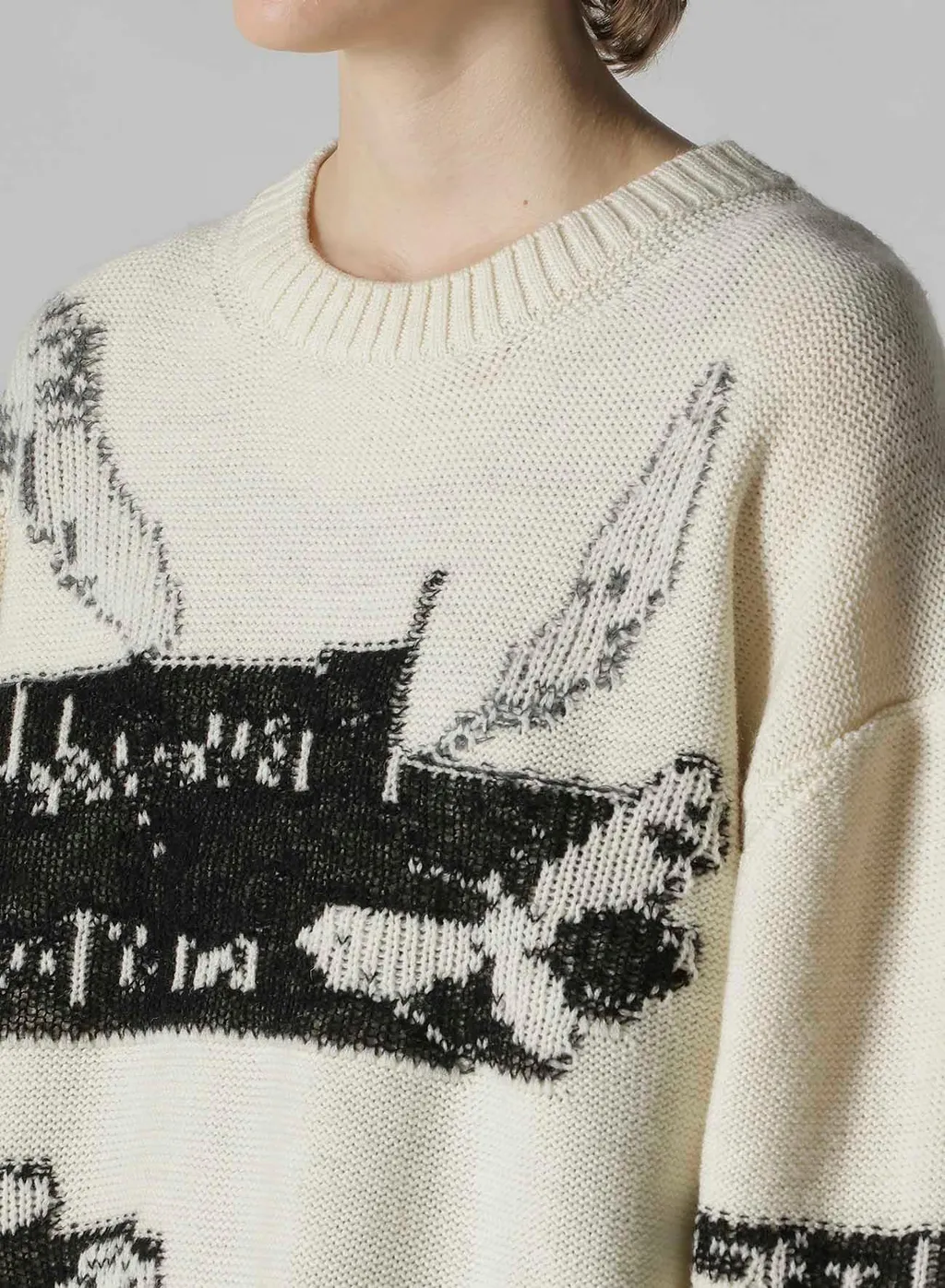 Reversible Intarsia W Jq Pullover