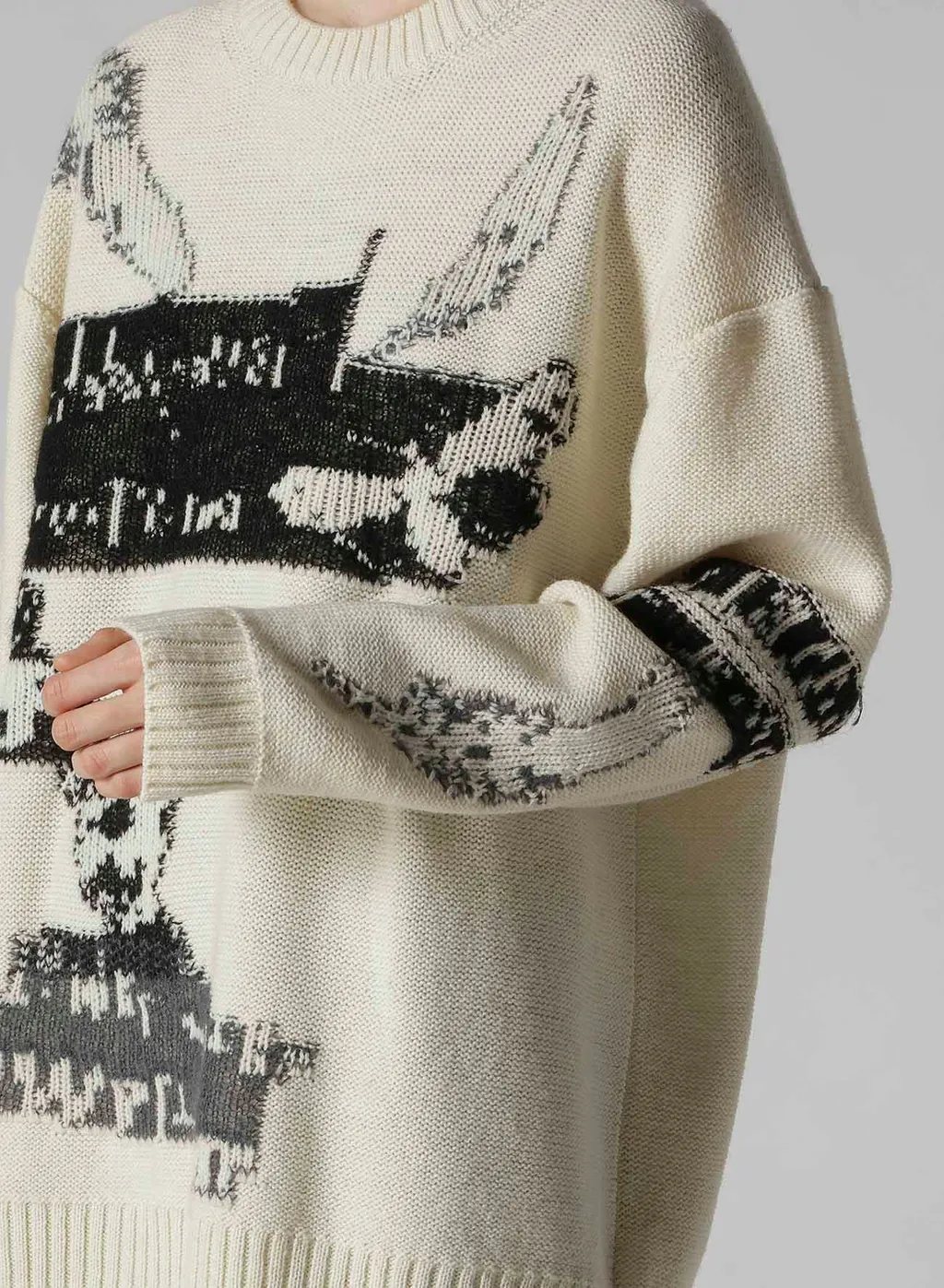 Reversible Intarsia W Jq Pullover