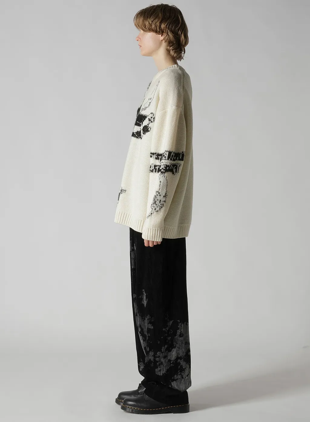 Reversible Intarsia W Jq Pullover