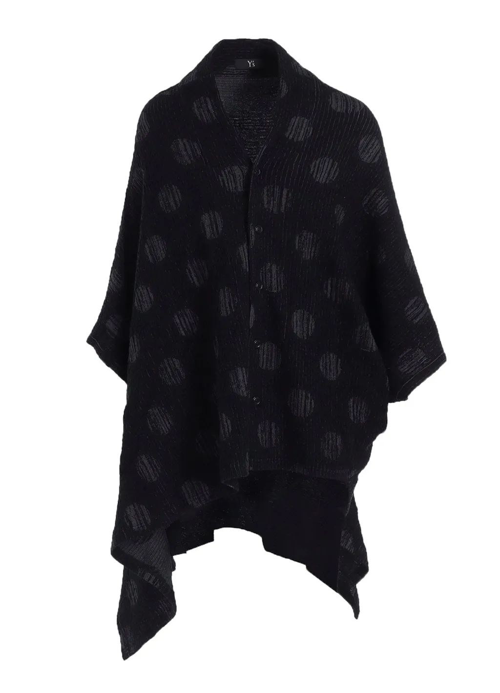 Polka Dot Jq Asymmetric Cardigan
