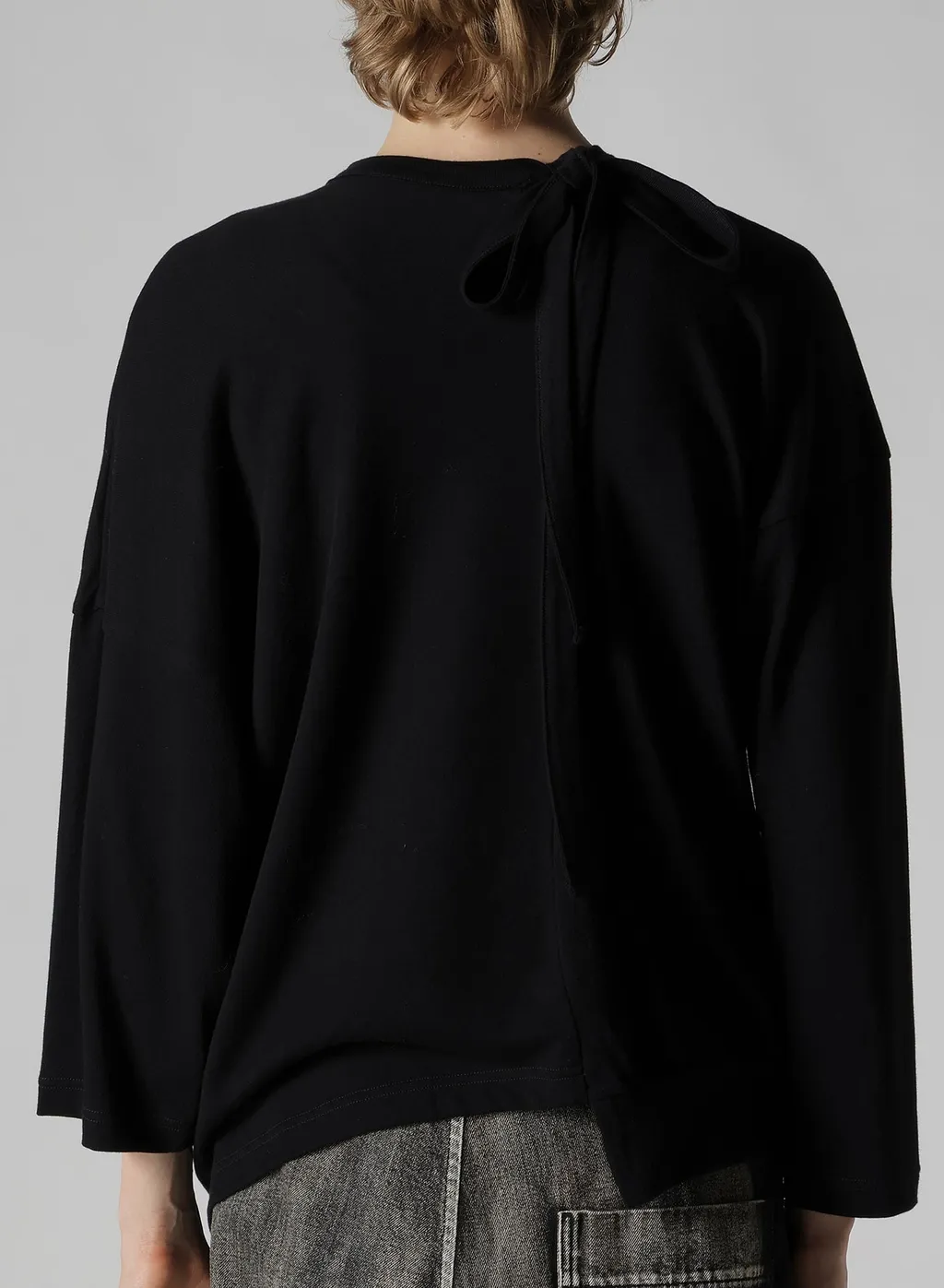 Soft Gauze Jersey Asymmetric Drape Cardigan