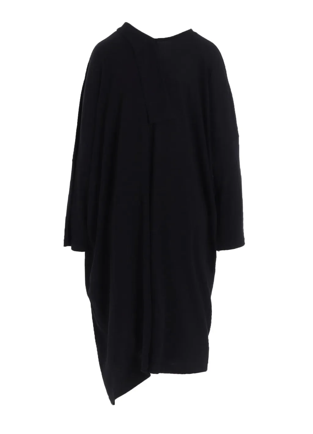 Soft Gauze Jersey Asymmetric Drape Dress