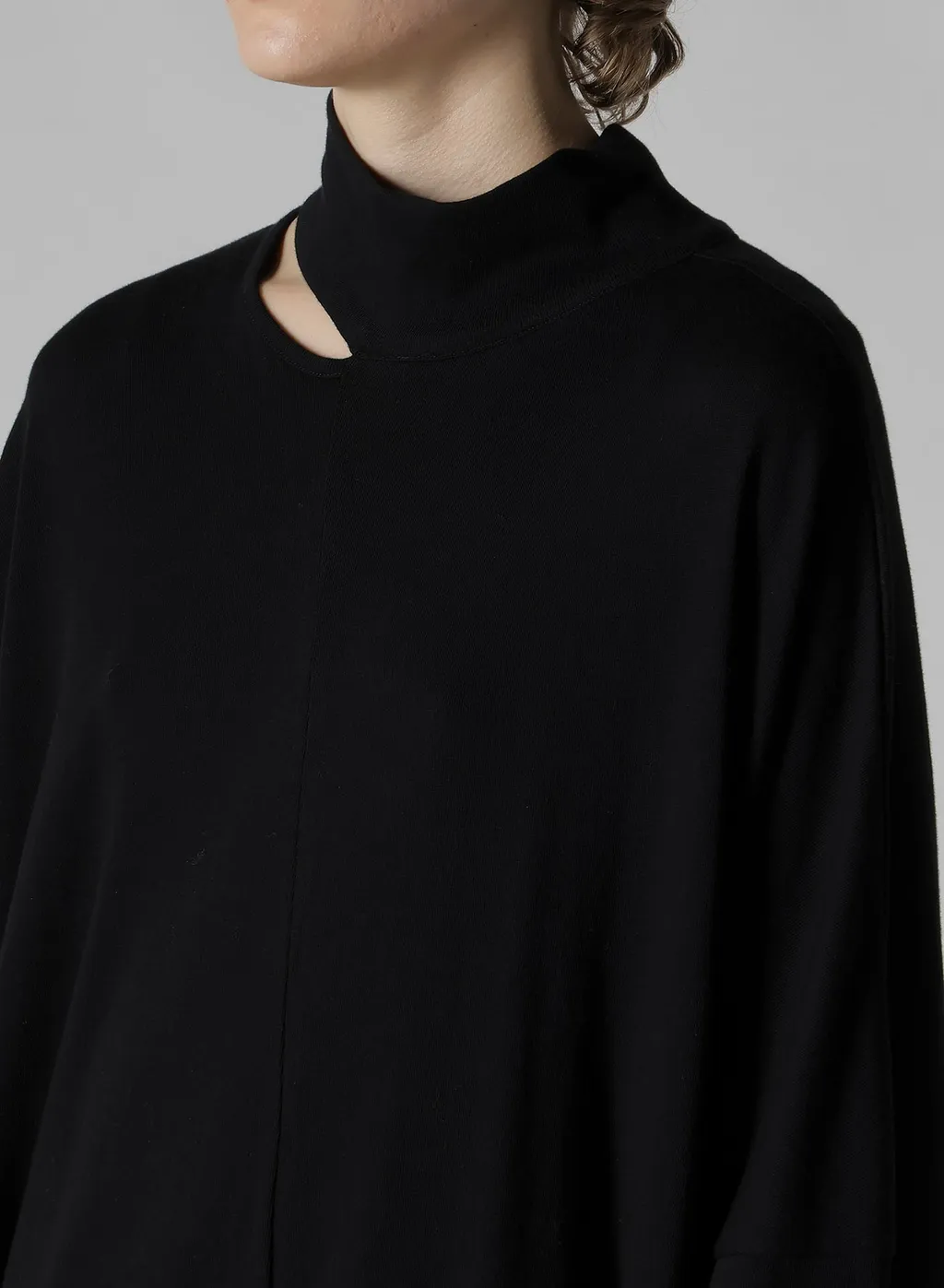 Soft Gauze Jersey Asymmetric Drape Dress