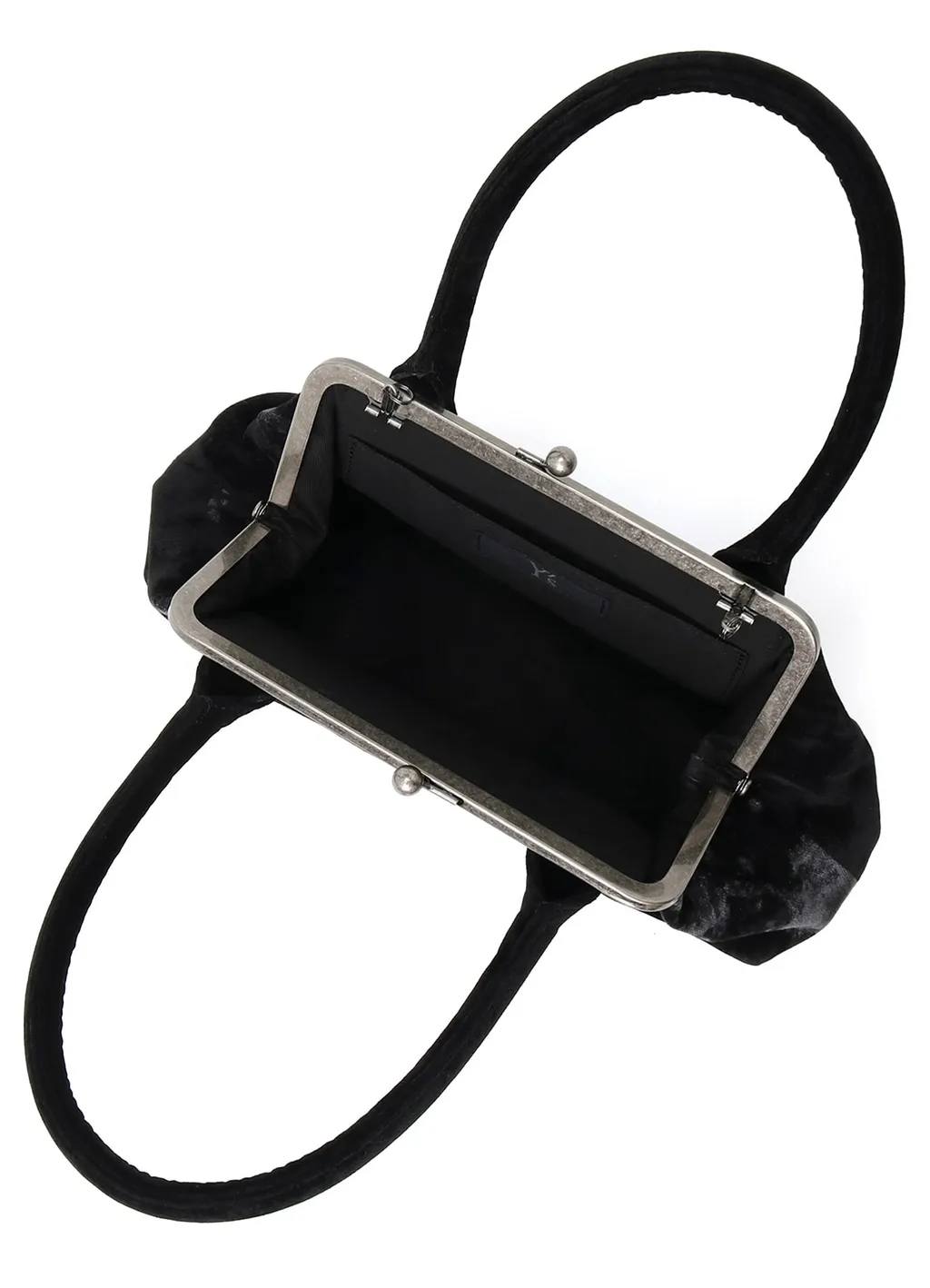 Discharge-Printed Velvet Curvy Bag L