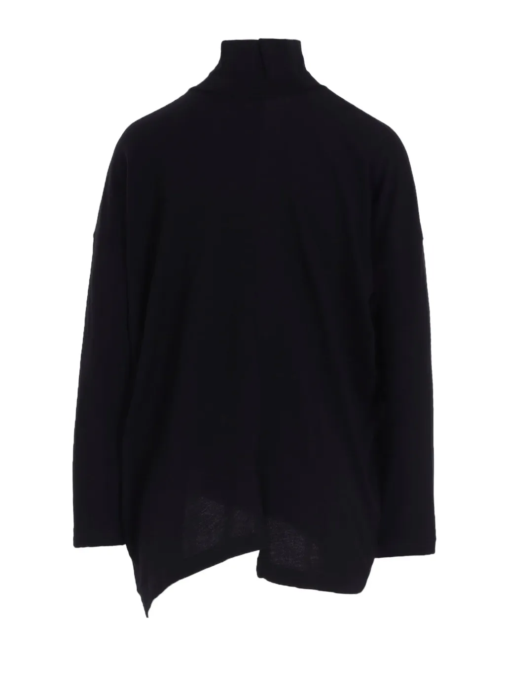 Soft Gauze Jersey Asymmetric Hi-Neck Pullover