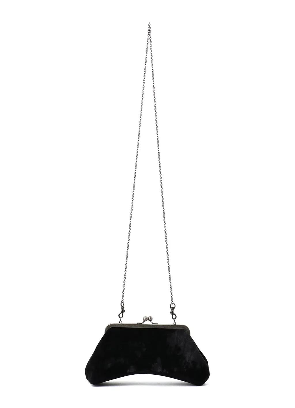 Discharge-Printed Velvet Curvy Bag M