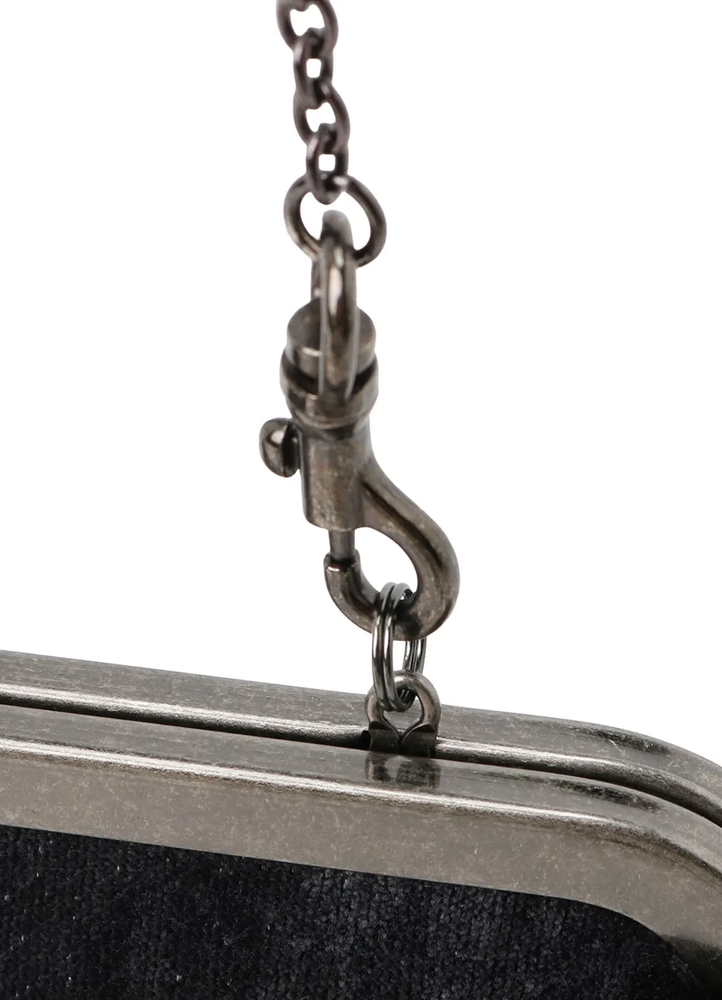 Discharge-Printed Velvet Curvy Bag M