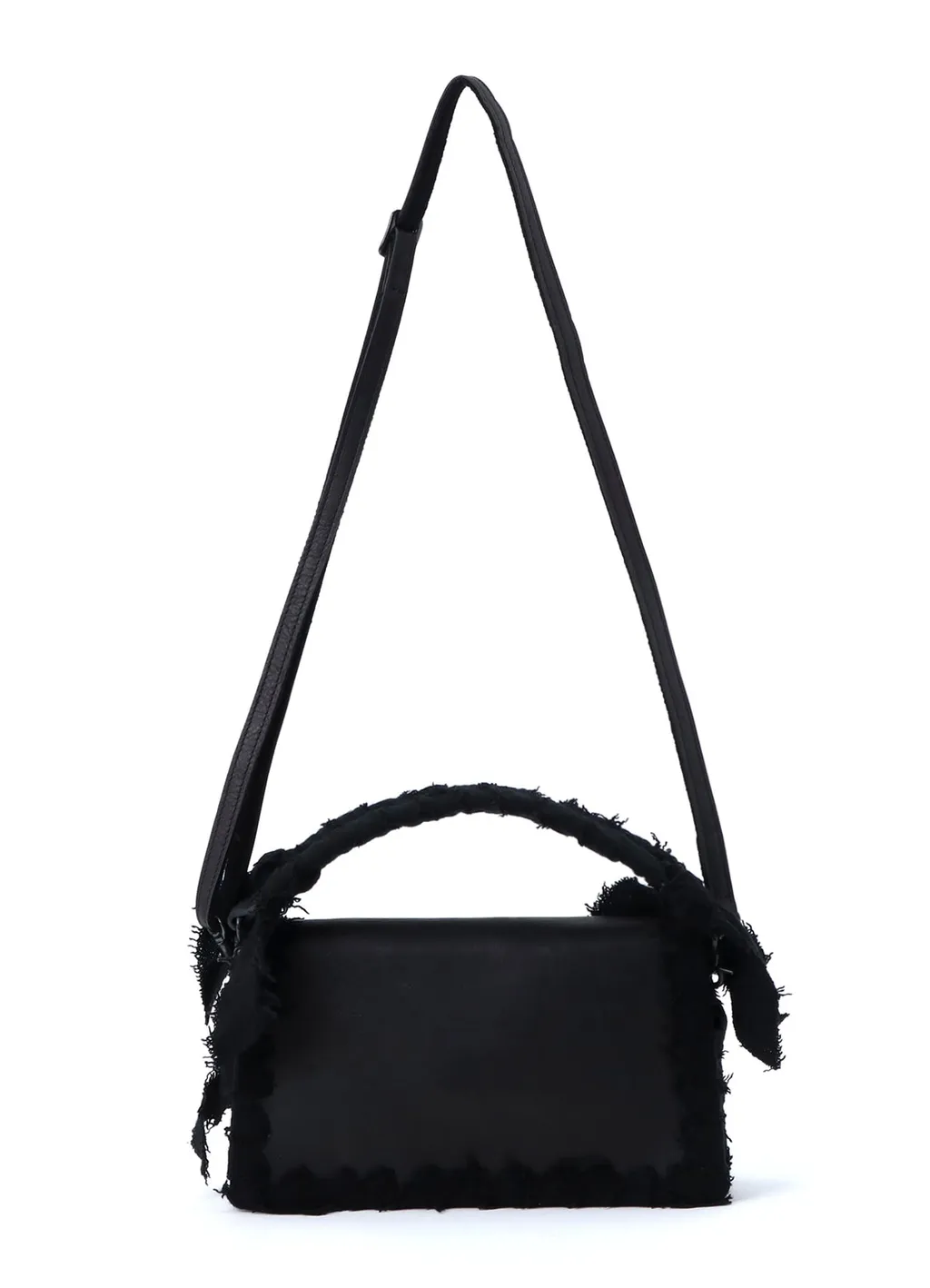 Braided String Leather Shoulder Bag