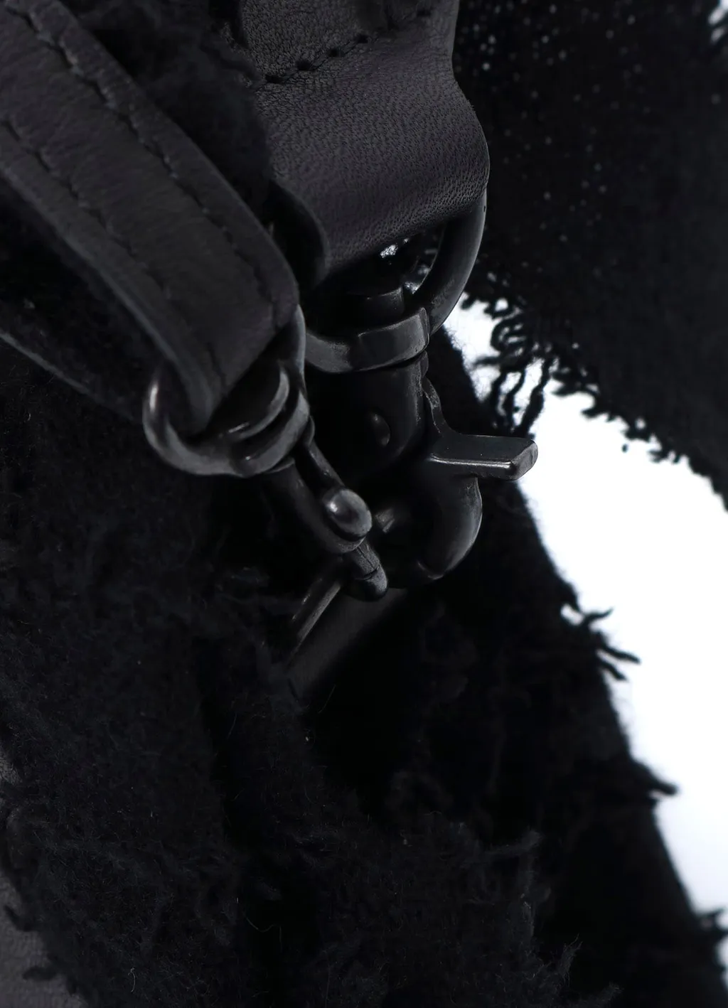 Braided String Leather Shoulder Bag