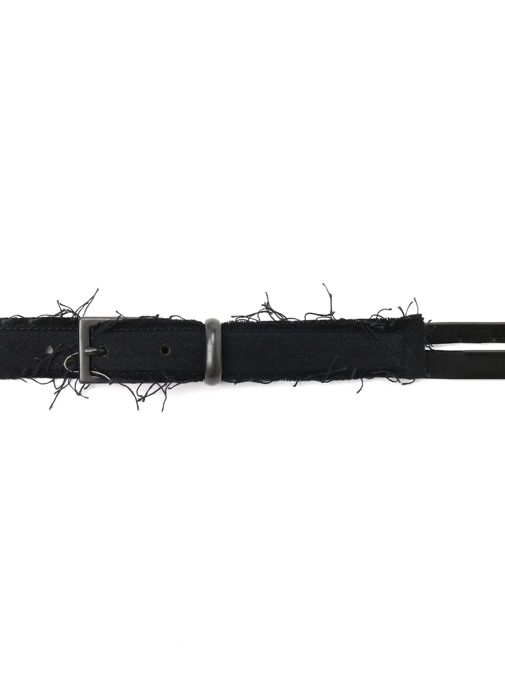 Leather/Cotton Twill Double Belt