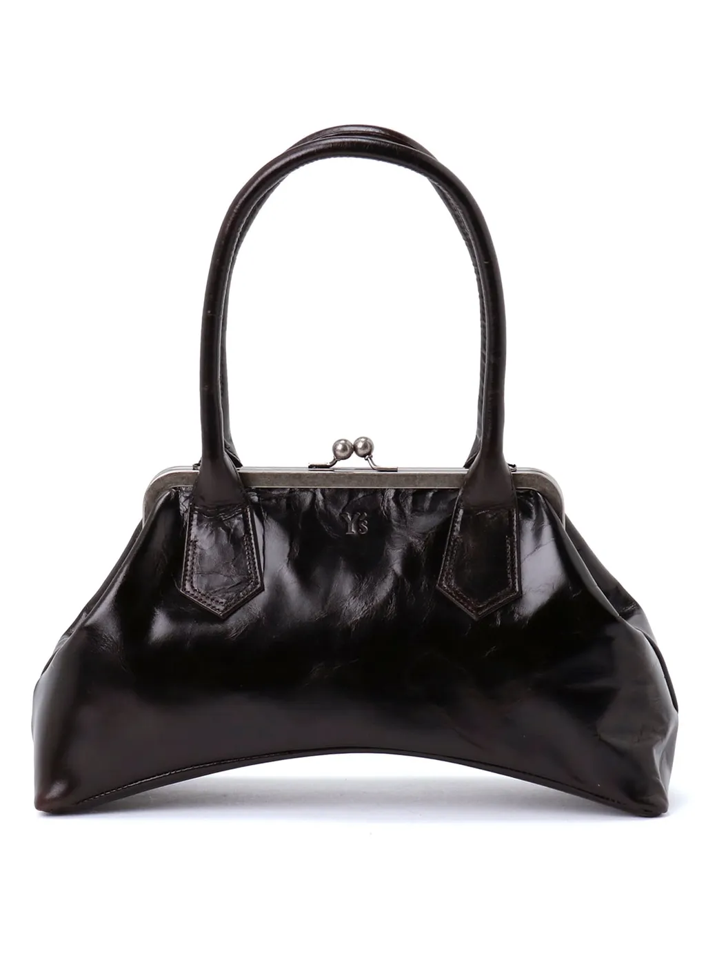 Glossy Leather Curvy Bag M