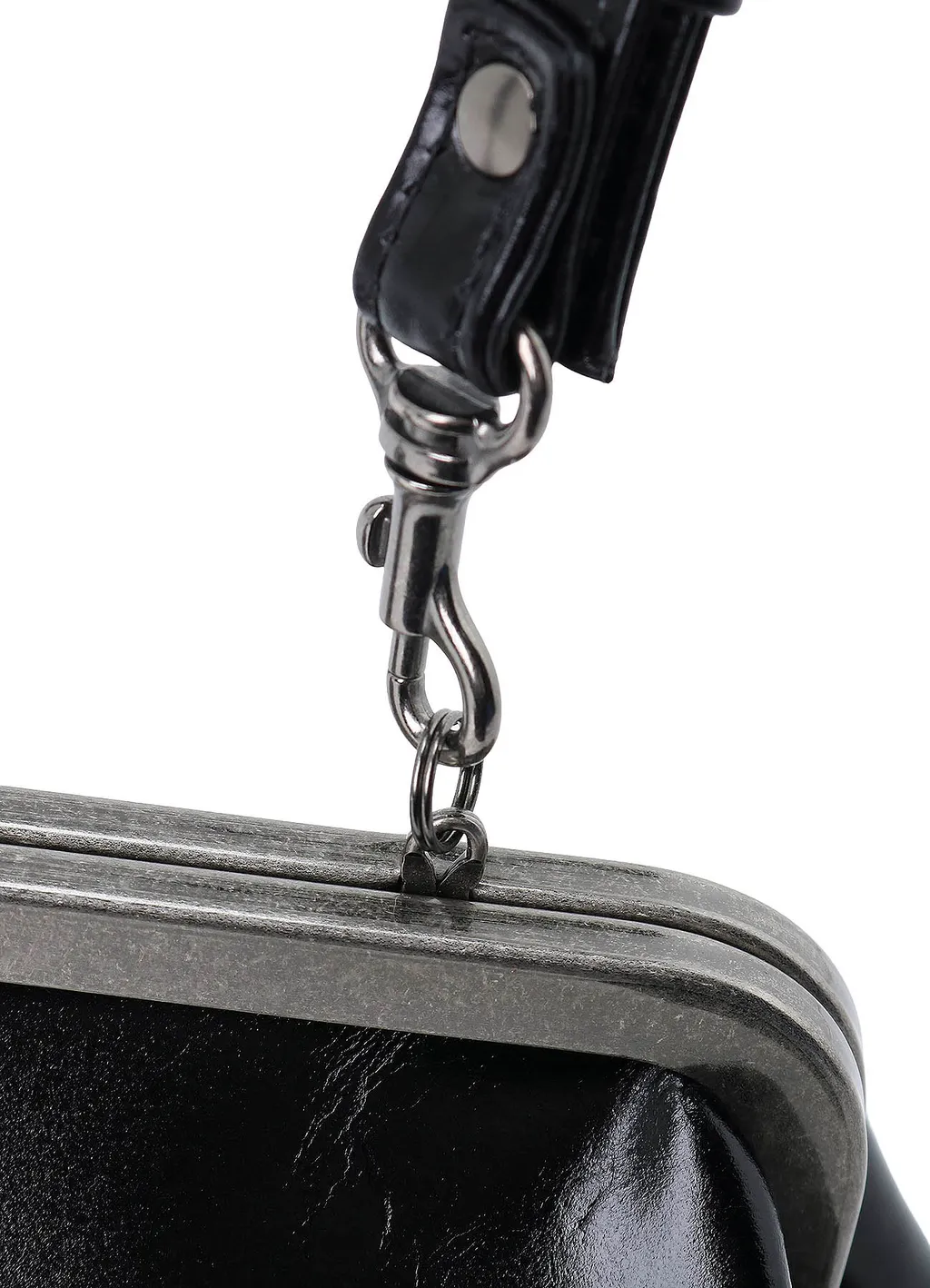Glossy Leather Curvy Bag S