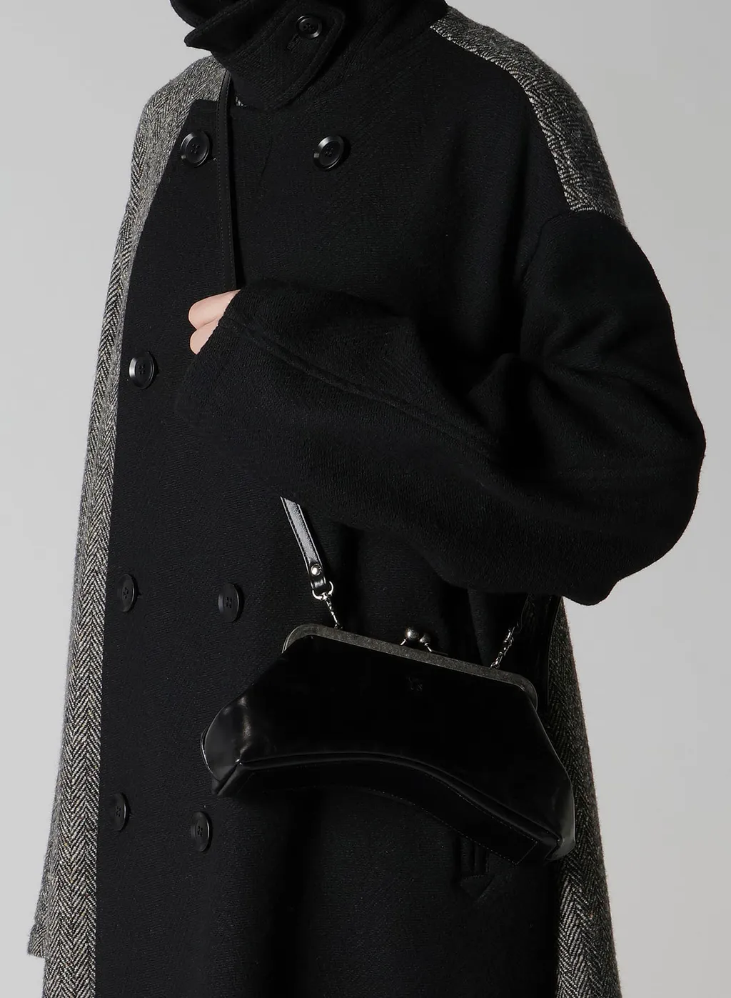 Glossy Leather Curvy Bag S